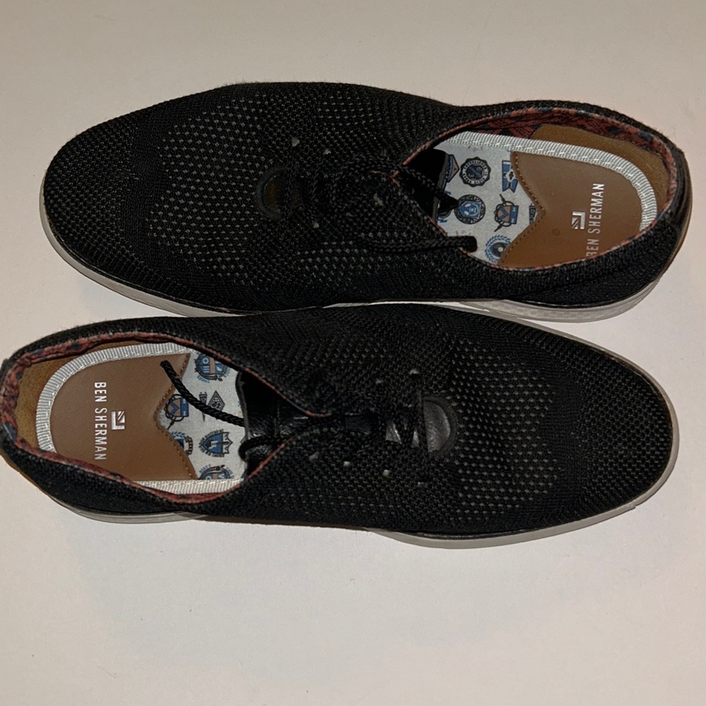 Ben Sherman Black Knit Sneakers View 3